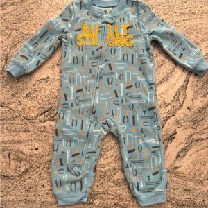 Carter's Built Strong Onesie PJ l 24M